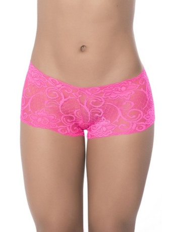 Boyshort dentelle Hot pink - MAL90PNK